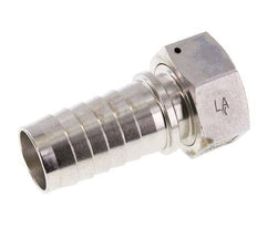 Pilier de tuyau 32x48 mm & G1-1/4'' en acier inoxydable 1.4301 avec ecrou-raccord DIN EN 14423 / DIN 2826