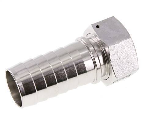 Pilier de tuyau 38x54 mm & G1-1/2'' en acier inoxydable 1.4301 avec ecrou-raccord DIN EN 14423 / DIN 2826