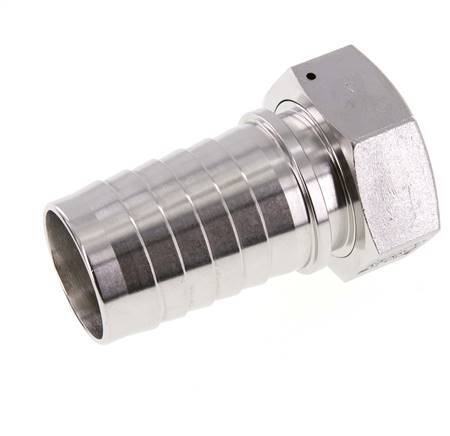 Colonne de tuyau 50x68 mm & G2'' en acier inoxydable 1.4301 avec ecrou-raccord DIN EN 14423 / DIN 2826