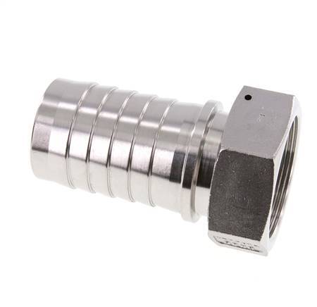 Colonne de tuyau 50x68 mm & G2'' en acier inoxydable 1.4301 avec ecrou-raccord DIN EN 14423 / DIN 2826