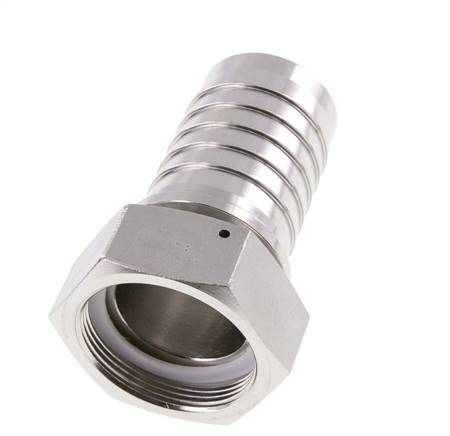 Colonne de tuyau 50x68 mm & G2'' en acier inoxydable 1.4301 avec ecrou-raccord DIN EN 14423 / DIN 2826