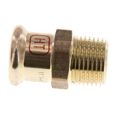 Raccord à sertir - 18mm Femelle & R 1/2'' Mâle - Alliage de cuivre