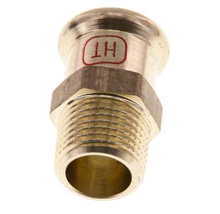 Raccord à sertir - 18mm Femelle & R 1/2'' Mâle - Alliage de cuivre