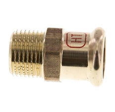 Raccord à sertir - 18mm Femelle & R 1/2'' Mâle - Alliage de cuivre