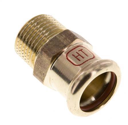 Raccord à sertir - 18mm Femelle & R 1/2'' Mâle - Alliage de cuivre