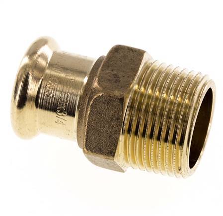 Raccord à sertir - 18mm Femelle & R 3/4'' Mâle - Alliage de cuivre