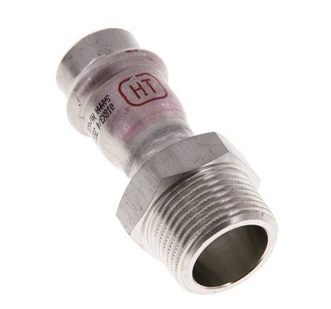 Raccord à sertir - 18mm Femelle & R 3/4'' Mâle - Acier inoxydable