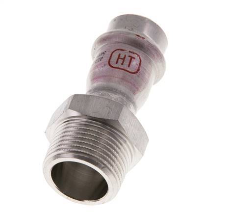 Raccord à sertir - 18mm Femelle & R 3/4'' Mâle - Acier inoxydable