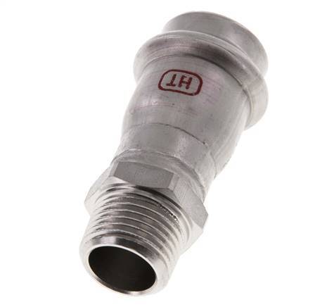 Raccord à sertir - 22mm Femelle & R 1/2'' Mâle - Acier inoxydable