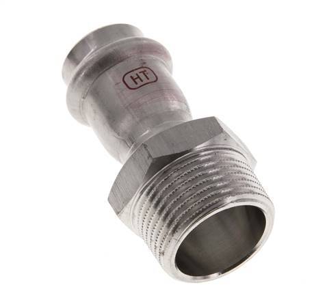 Raccord à sertir - 22mm Femelle & R 1'' Mâle - Acier inoxydable