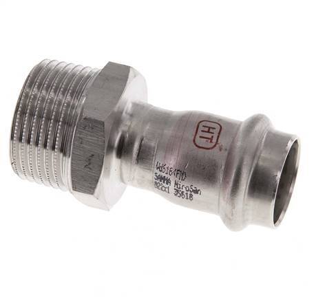 Raccord à sertir - 22mm Femelle & R 1'' Mâle - Acier inoxydable