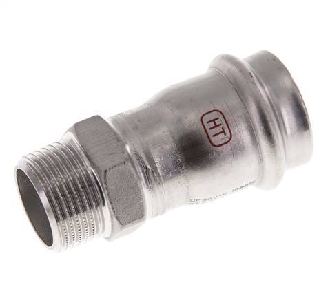 Raccord à sertir - 28mm Femelle & R 3/4'' Mâle - Acier inoxydable