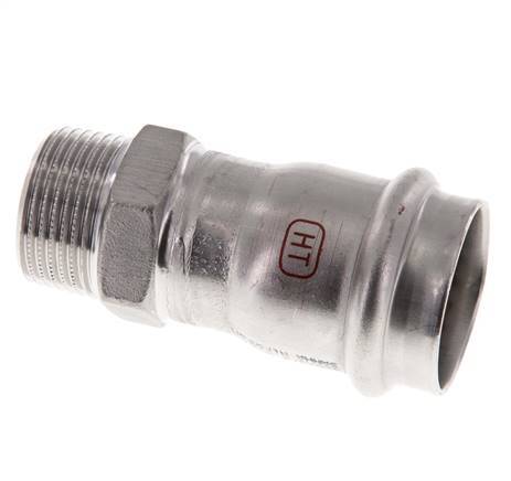 Raccord à sertir - 28mm Femelle & R 3/4'' Mâle - Acier inoxydable