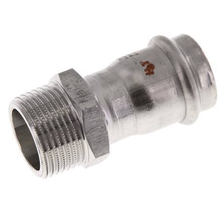 Raccord à sertir - 28mm Femelle & R 1'' Mâle - Acier inoxydable