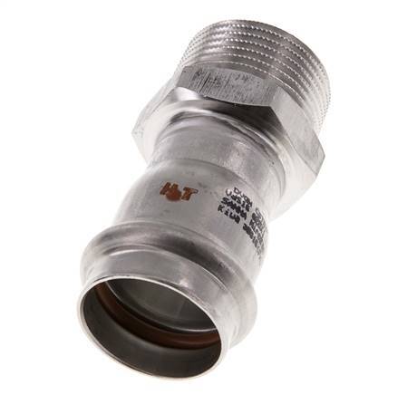 Raccord à sertir - 28mm Femelle & R 1'' Mâle - Acier inoxydable