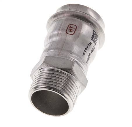 Raccord à sertir - 35mm Femelle & R 1'' Mâle - Acier inoxydable