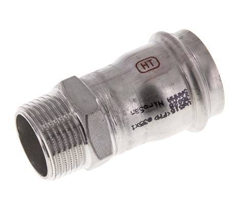 Raccord à sertir - 35mm Femelle & R 1'' Mâle - Acier inoxydable