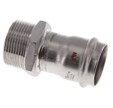 Raccord à sertir - 35mm Femelle & R 1-1/4'' Mâle - Acier inoxydable