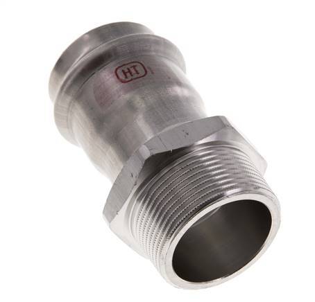 Raccord à sertir - 42mm Femelle & R 1-1/2'' Mâle - Acier inoxydable