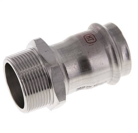 Raccord à sertir - 42mm Femelle & R 1-1/2'' Mâle - Acier inoxydable