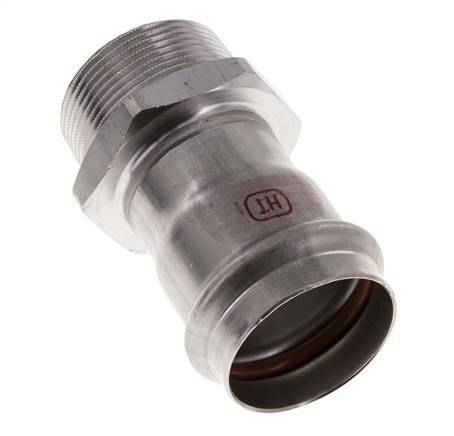 Raccord à sertir - 42mm Femelle & R 1-1/2'' Mâle - Acier inoxydable
