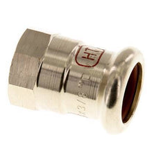 Raccord à sertir - 15mm Femelle & Rp 3/8'' - Alliage de cuivre
