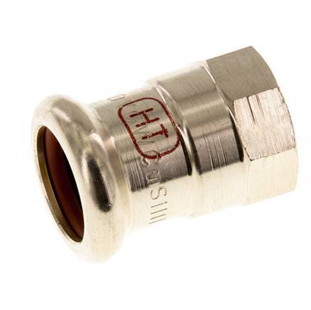 Raccord à sertir - 15mm Femelle & Rp 3/8'' - Alliage de cuivre