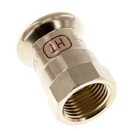 Raccord à sertir - 15mm Femelle & Rp 3/8'' - Alliage de cuivre