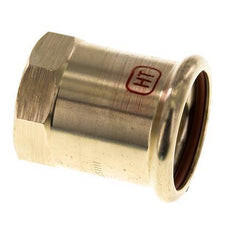Press Fitting - 15mm Female & Rp 1/2'' - Copper alloy