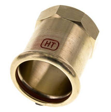 Raccord à sertir - 15mm Femelle & Rp 1/2'' - Alliage de cuivre