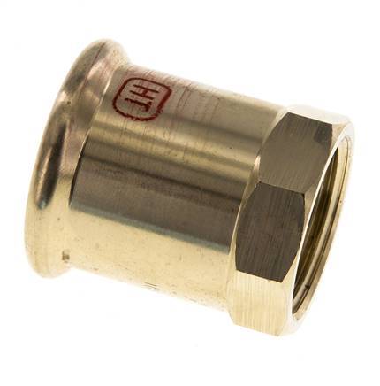 Raccord à sertir - 15mm Femelle & Rp 1/2'' - Alliage de cuivre