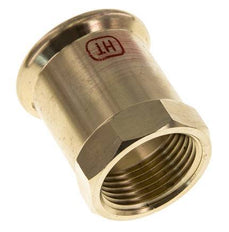 Raccord à sertir - 15mm Femelle & Rp 1/2'' - Alliage de cuivre