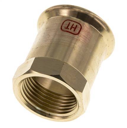 Raccord à sertir - 15mm Femelle & Rp 1/2'' - Alliage de cuivre
