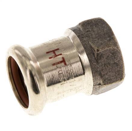 Raccord à sertir - 18mm Femelle & Rp 1/2'' Femelle - Alliage de cuivre