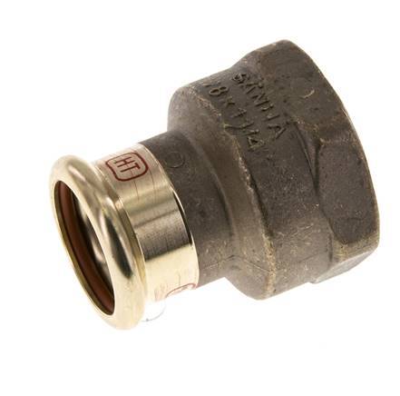 Raccord à sertir - 28mm Femelle & Rp 1-1/4'' Femelle - Alliage de cuivre