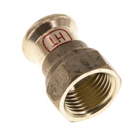 Press Fitting - 35mm Female & Rp 1'' Female - Copper alloy