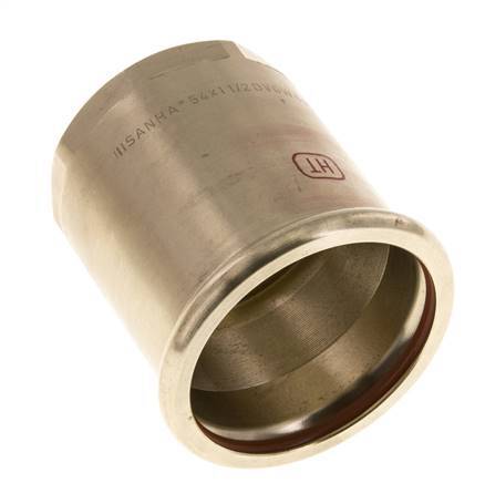 Raccord à sertir - 54mm Femelle & Rp 1-1/2'' Femelle - Alliage de cuivre
