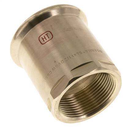 Press Fitting - 54mm Female & Rp 1-1/2'' Female - Copper alloy