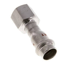 Raccord à sertir - 15mm Femelle & Rp 1/2'' Femelle - Acier inoxydable