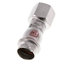 Raccord à sertir - 18mm Femelle & Rp 1/2'' Femelle - Acier inoxydable