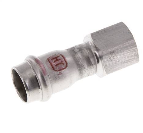 Raccord à sertir - 18mm Femelle & Rp 1/2'' Femelle - Acier inoxydable
