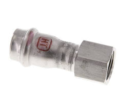 Raccord à sertir - 18mm Femelle & Rp 1/2'' Femelle - Acier inoxydable