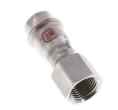 Raccord à sertir - 18mm Femelle & Rp 1/2'' Femelle - Acier inoxydable