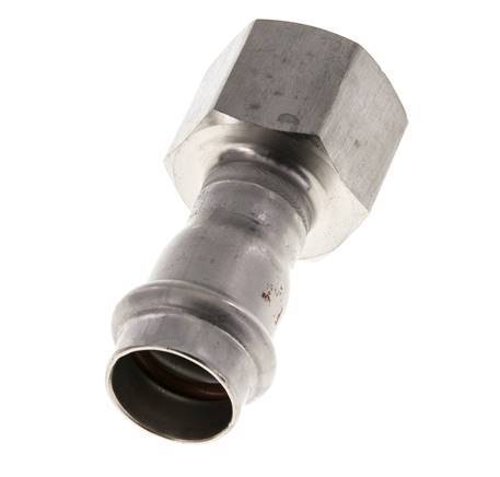 Raccord à sertir - 18mm Femelle & Rp 3/4'' Femelle - Acier inoxydable
