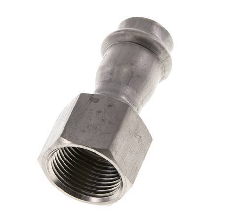 Raccord à sertir - 18mm Femelle & Rp 3/4'' Femelle - Acier inoxydable