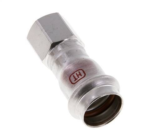 Raccord à sertir - 22mm Femelle & Rp 1/2'' Femelle - Acier inoxydable