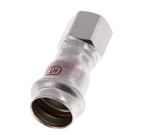 Raccord à sertir - 22mm Femelle & Rp 1/2'' Femelle - Acier inoxydable