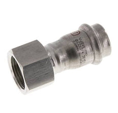 Raccord à sertir - 22mm Femelle & Rp 3/4'' Femelle - Acier inoxydable