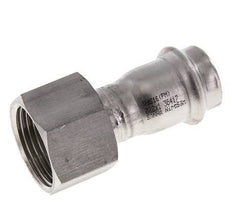 Raccord à sertir - 22mm Femelle & Rp 1'' Femelle - Acier inoxydable