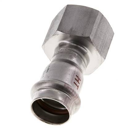 Raccord à sertir - 22mm Femelle & Rp 1'' Femelle - Acier inoxydable